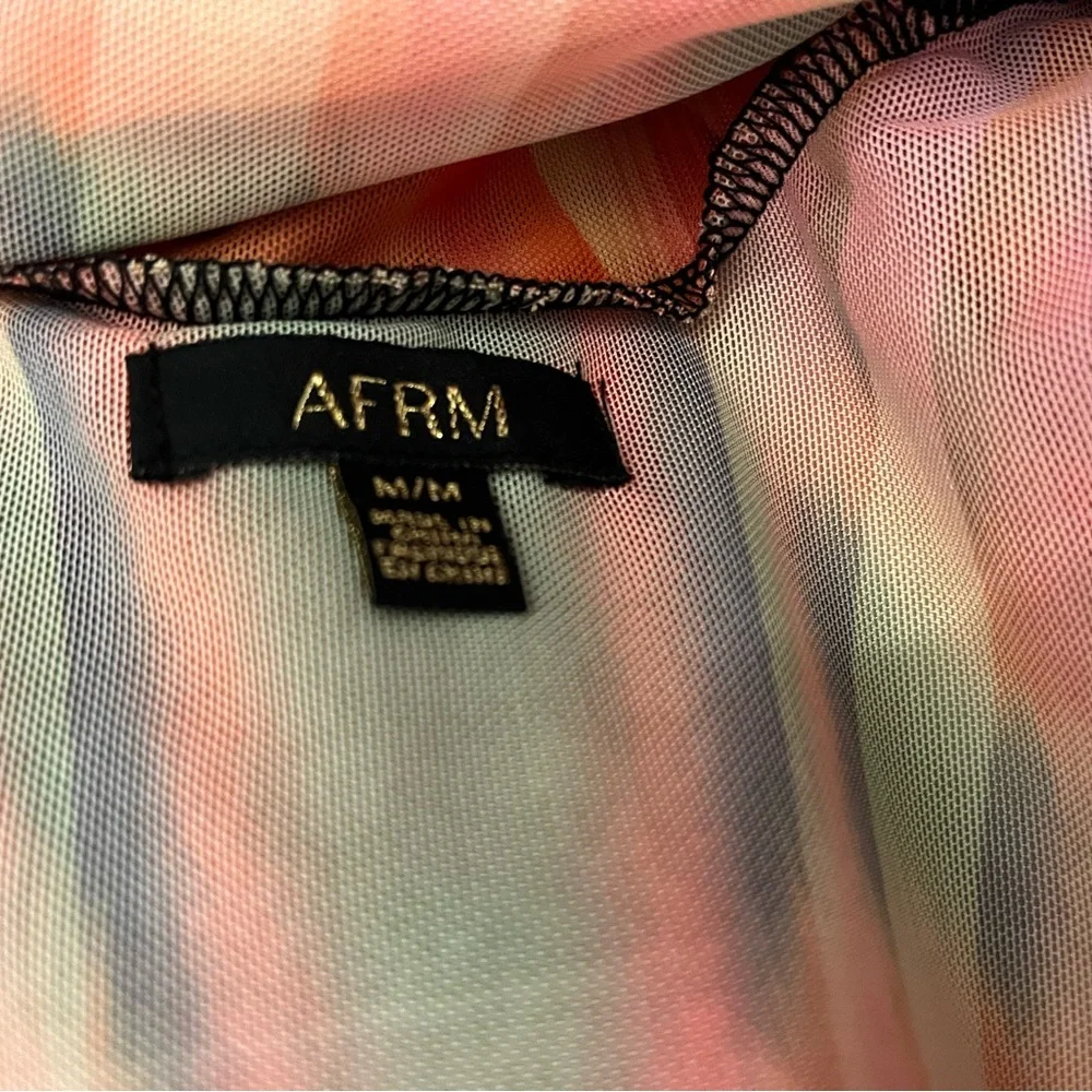 AFRM Sheer Multi Color Maxi Dress (with liner) WORN ONCE - Picture 2 of 5